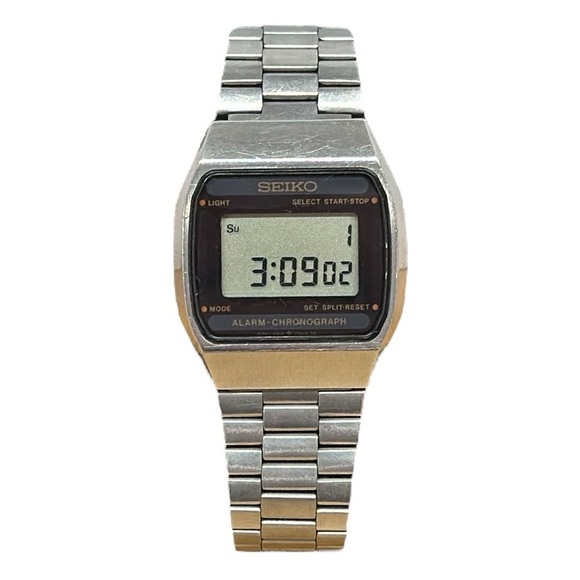 SEIKO SQ A914-5010 Chronograph Quartz Digital Men's Watch, 7.5” New Battery - Picture 4 of 10